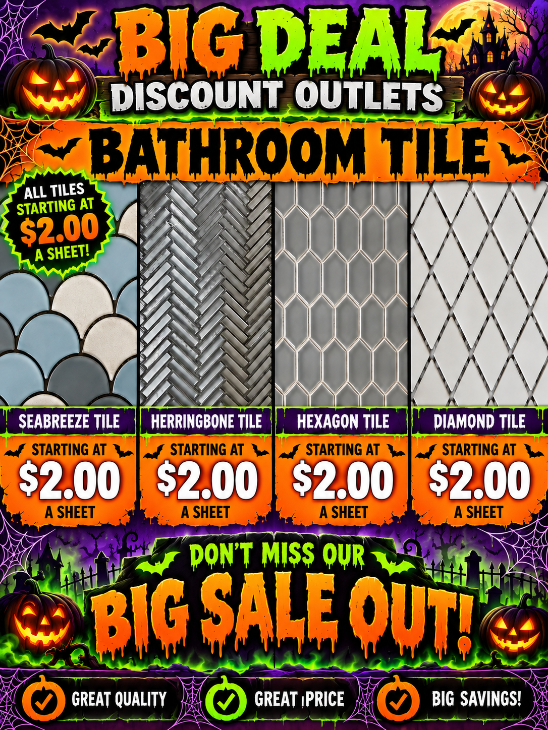Big deals, BIG DEAL!! We are a local small business with discounted products.