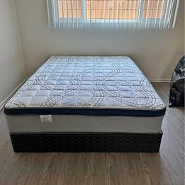 Brand new Queen size mattress and box spring with free home delivery 🚚